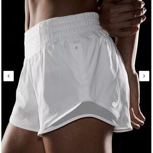 Hotty Hot High-Rise Lined Short 4" White Size 6